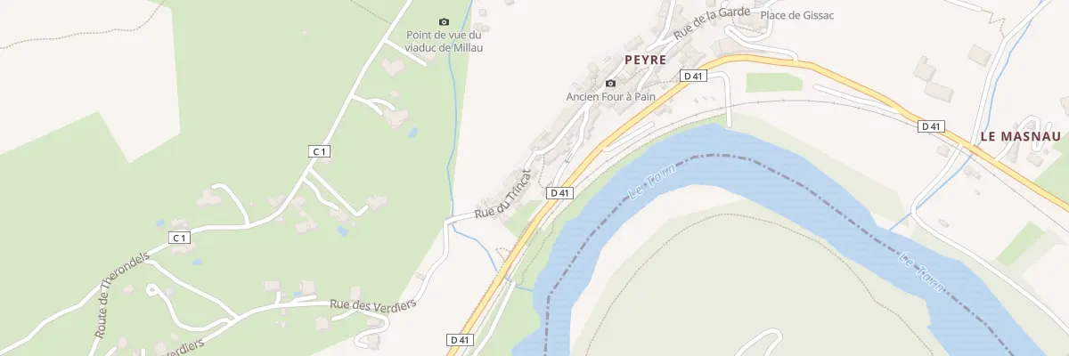 Plan du 3 Rue du Trincat à Comprégnac