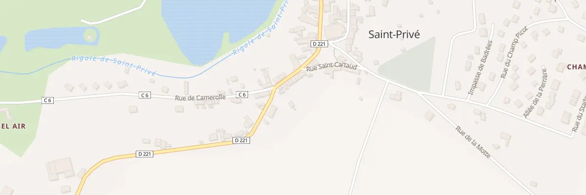 Plan du 46 Le Bourg à Saint-Privé