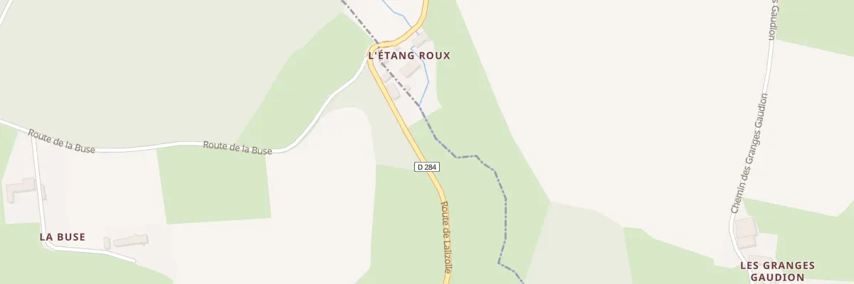 Plan du 2 Rte de Lalizolle à Chouvigny