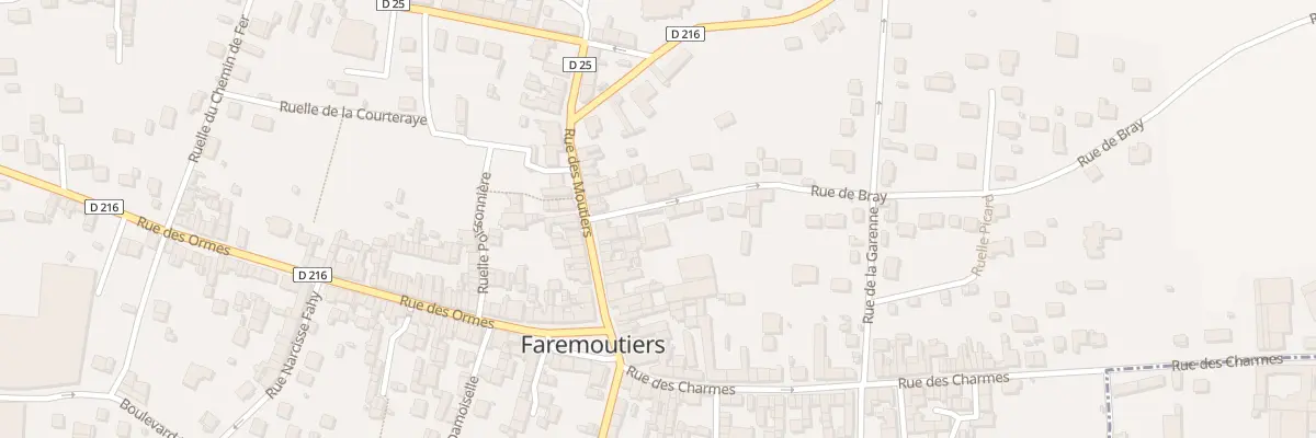 Plan du 1 Rue du Bray à Faremoutiers