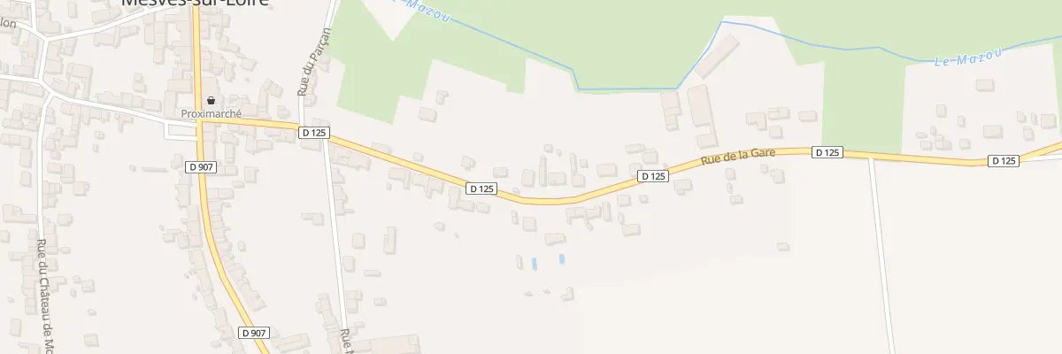 Plan du 21 Av de la Gare à Mesves-sur-Loire