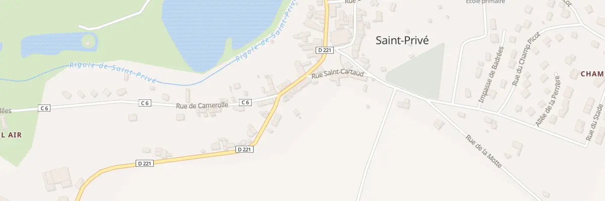 Plan du 51 Le Bourg à Saint-Privé