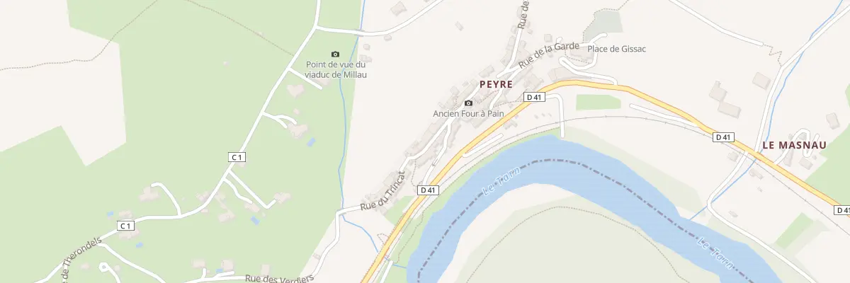 Plan du 5059 Rue de la Vieille Eglise à Comprégnac