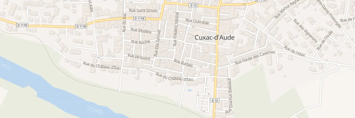 Plan du 20 Rue Barbés à Cuxac-d’Aude