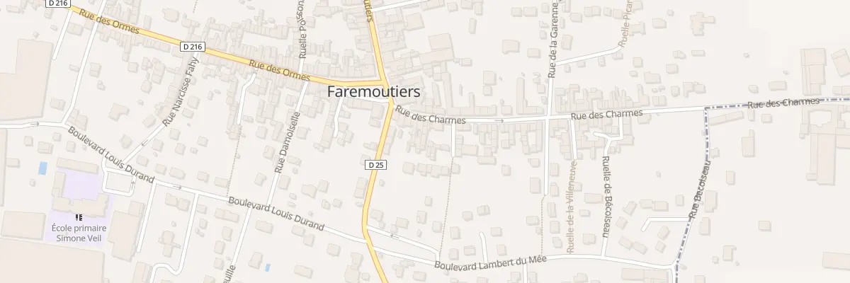 Plan du 17 Rue des Charmes à Faremoutiers