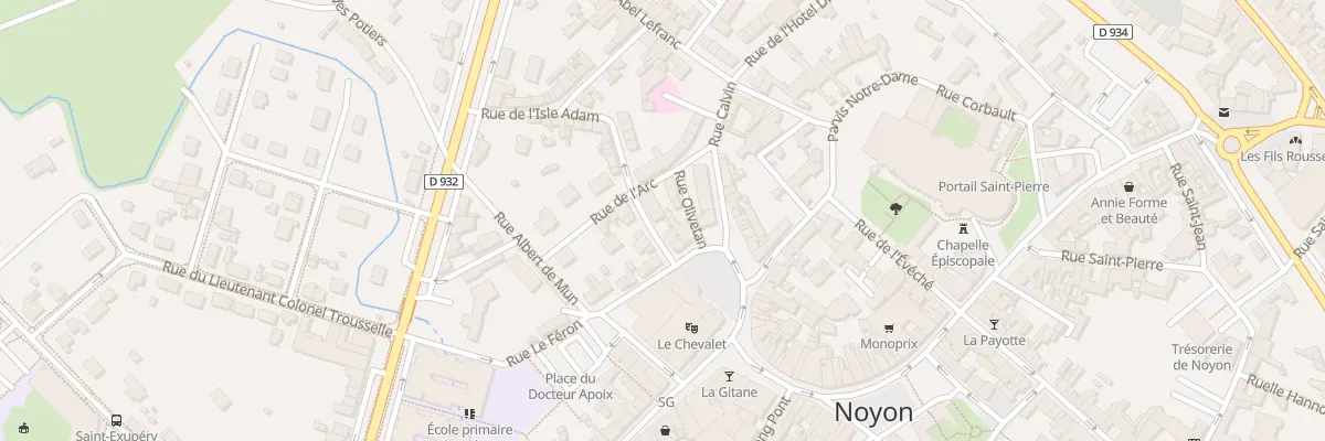 Plan du 2 Rue des Béguines à Noyon