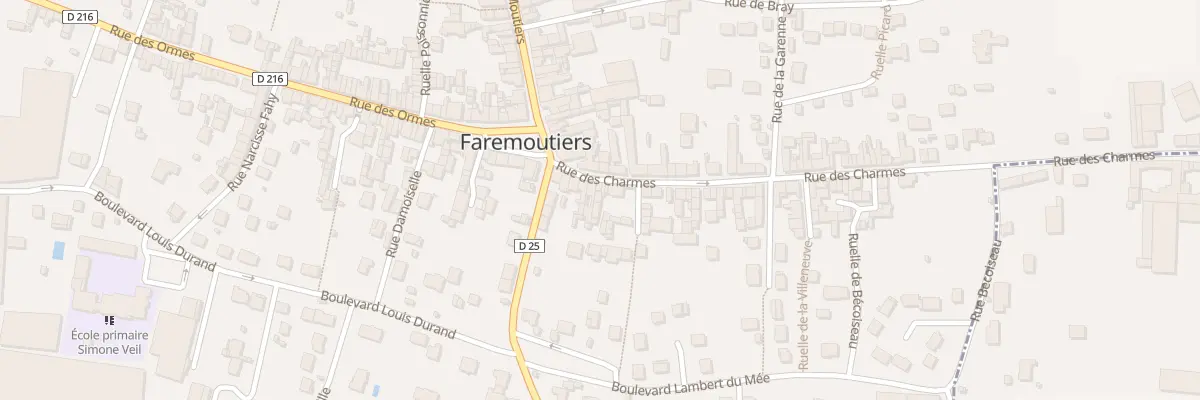 Plan du 15B Rue des Charmes à Faremoutiers