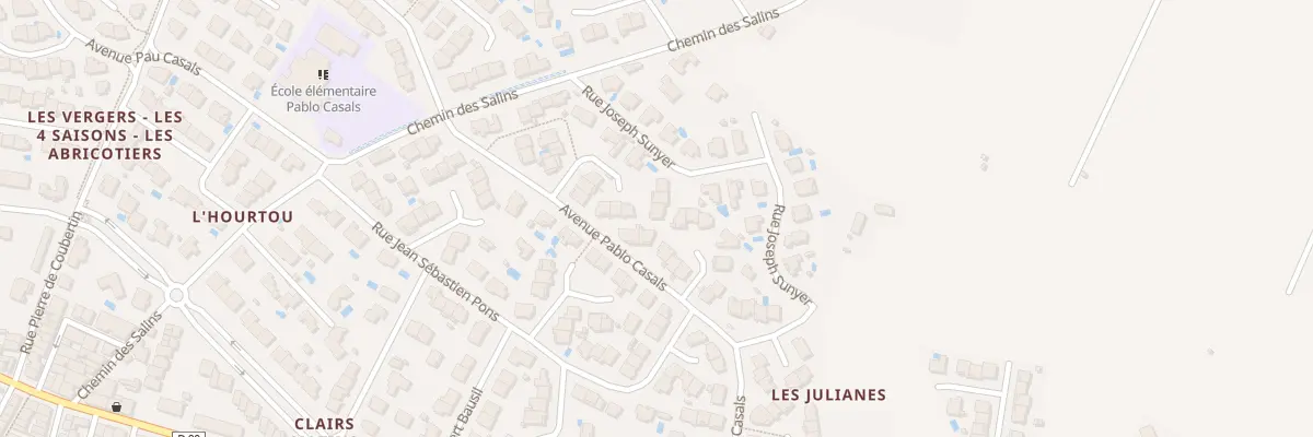 Plan du 10 Rue Deodat de Severac à Saint-Laurent-de-la-Salanque