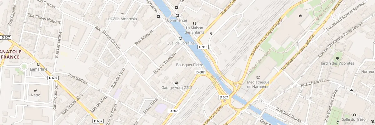 Plan du 3 Quai de Lorraine à Narbonne