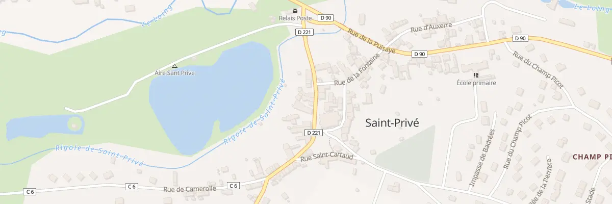 Plan du 14 Rue Henri Harpignies à Saint-Privé
