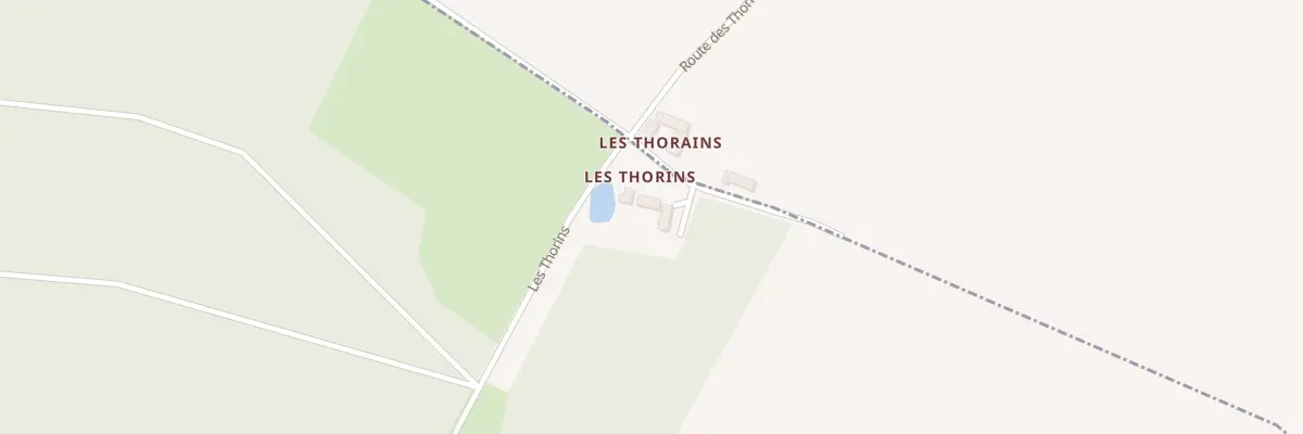 Plan du 1 Les Thorins à Arquian