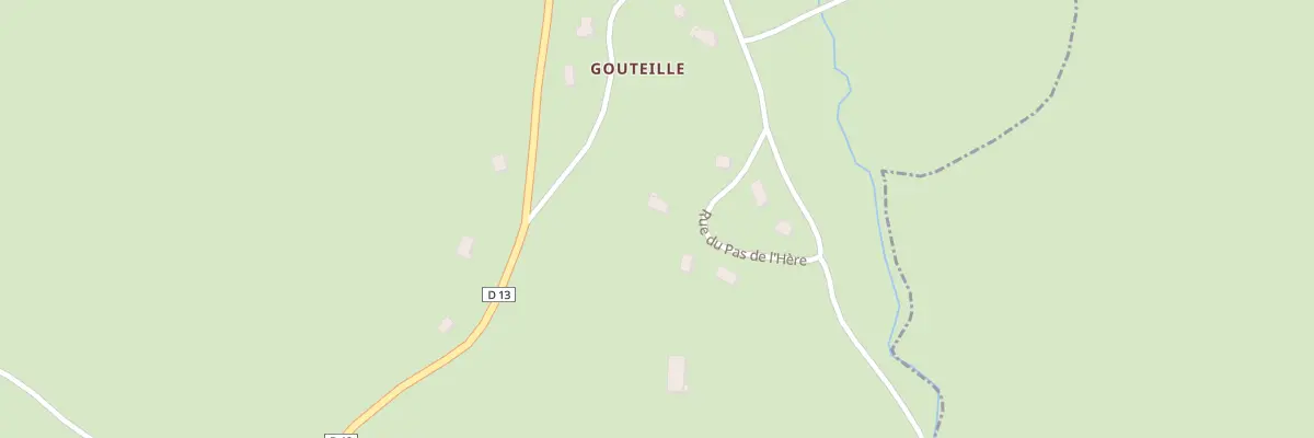 Plan du 6116 Gouteille à Saint-Urcize