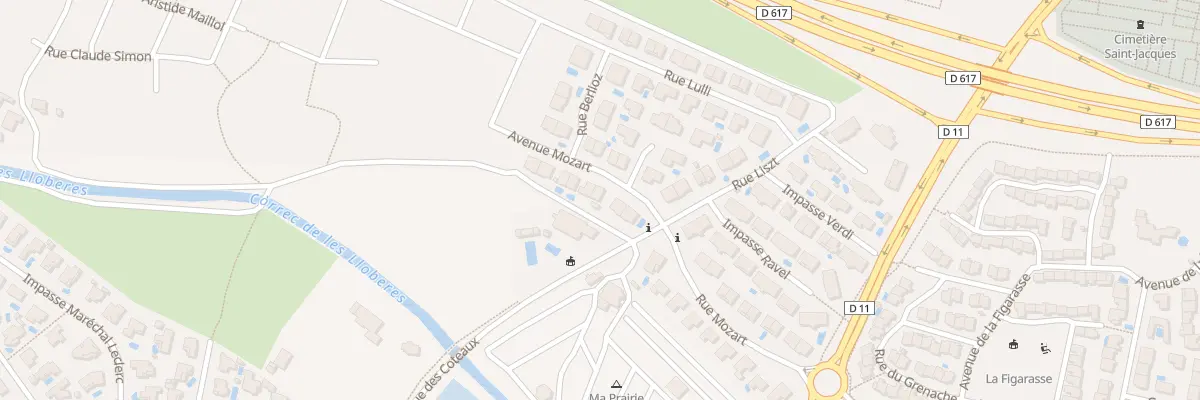 Plan du 23 Av Mozart à Canet-en-Roussillon