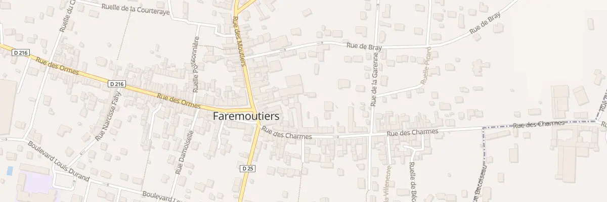 Plan du 6T Rue des Charmes à Faremoutiers