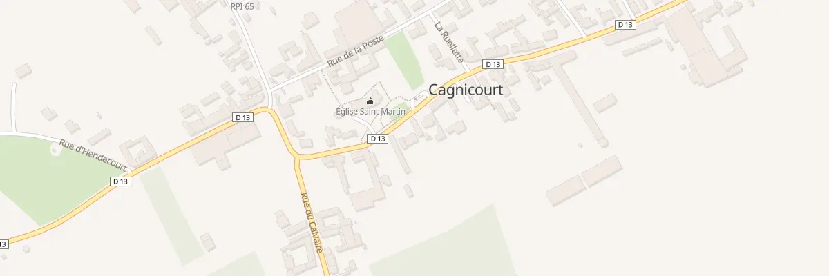 Plan du 15 Rue du Général de Gaulle à Cagnicourt
