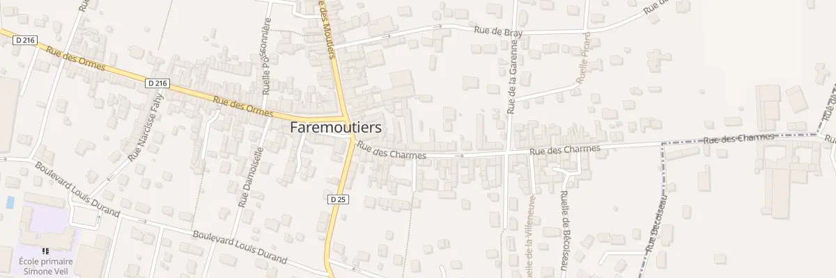 Plan du 6 Rue des Charmes à Faremoutiers