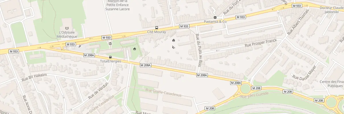 Plan du 212 Rue Jules Guesde Lomme à Lille