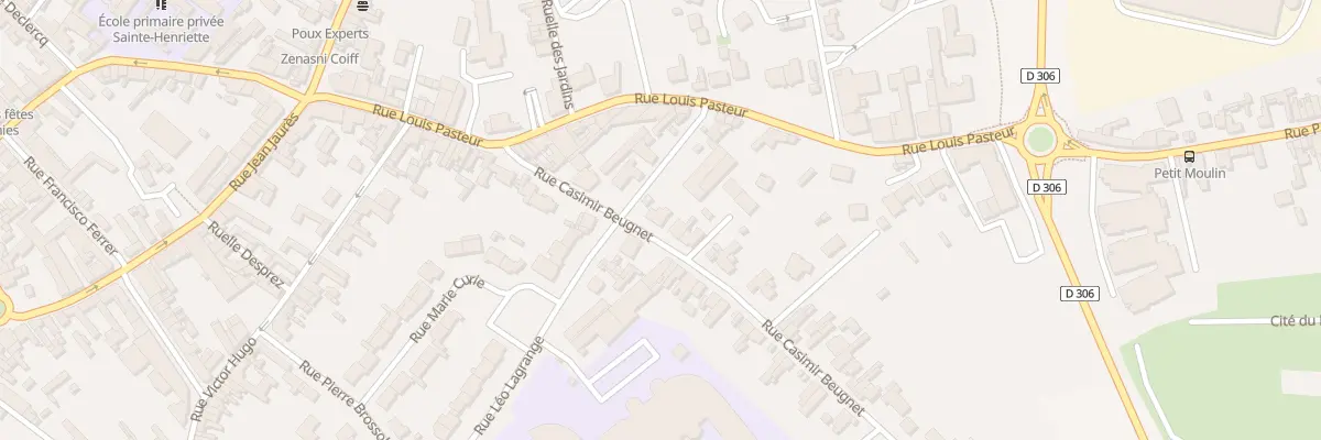 Plan du 7 Rue Casimir Beugnet à Oignies