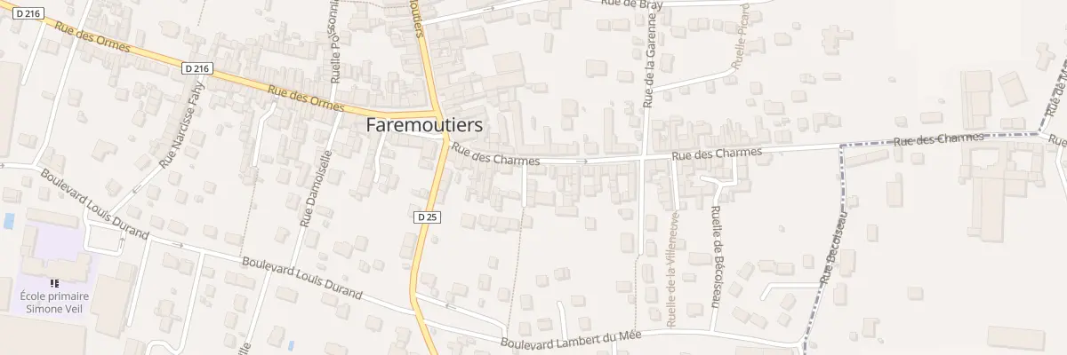 Plan du 21 Rue des Charmes à Faremoutiers
