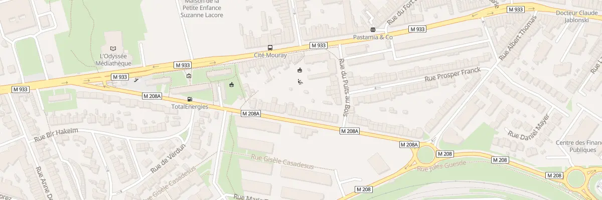 Plan du 210 Rue Jules Guesde Lomme à Lille