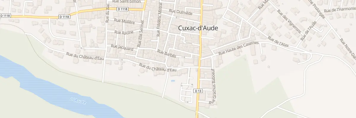 Plan du 3 Rue Barbés à Cuxac-d’Aude
