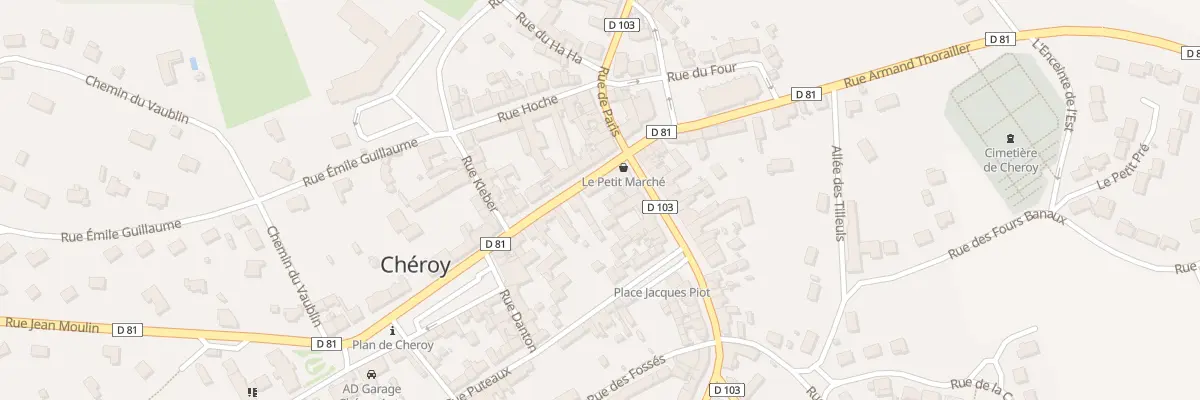Plan du 5B Rue de l’Hôtel de Ville à Chéroy