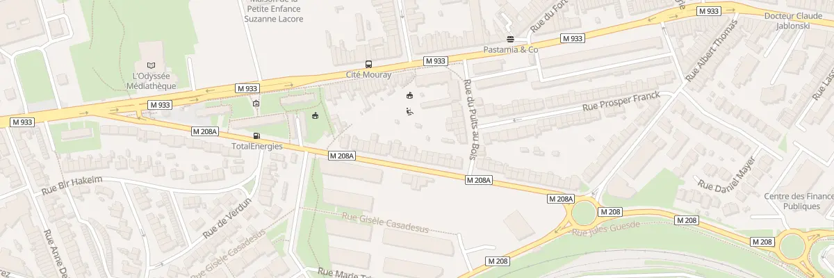 Plan du 208 Rue Jules Guesde Lomme à Lille