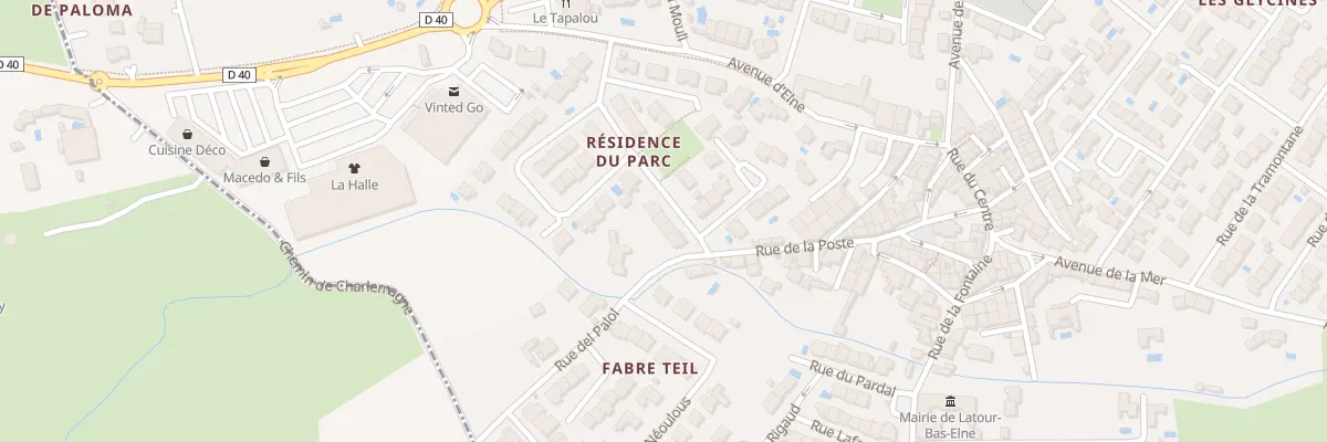 Plan du 293 Le Village à Latour-Bas-Elne