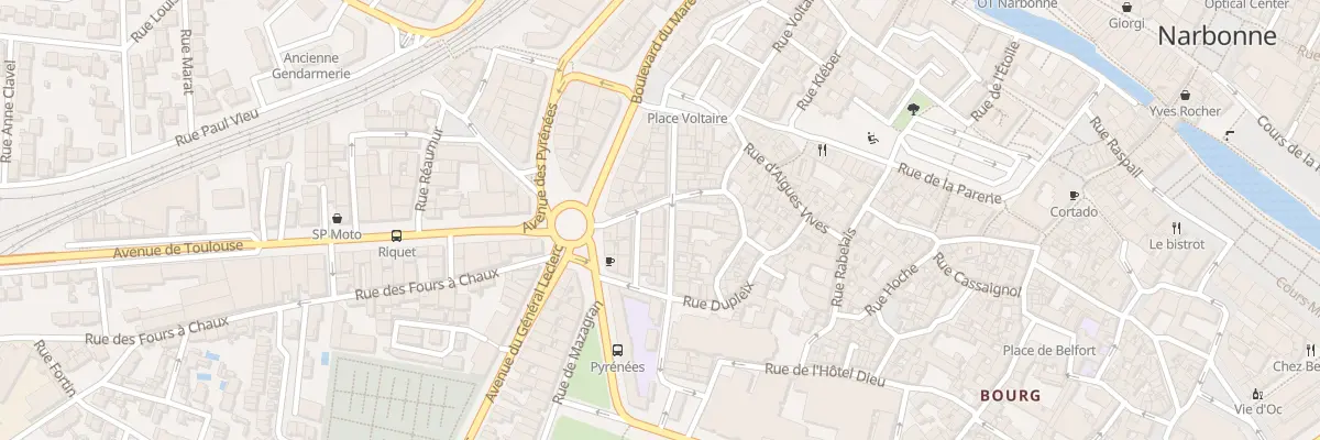 Plan du 16 Rue Arago à Narbonne
