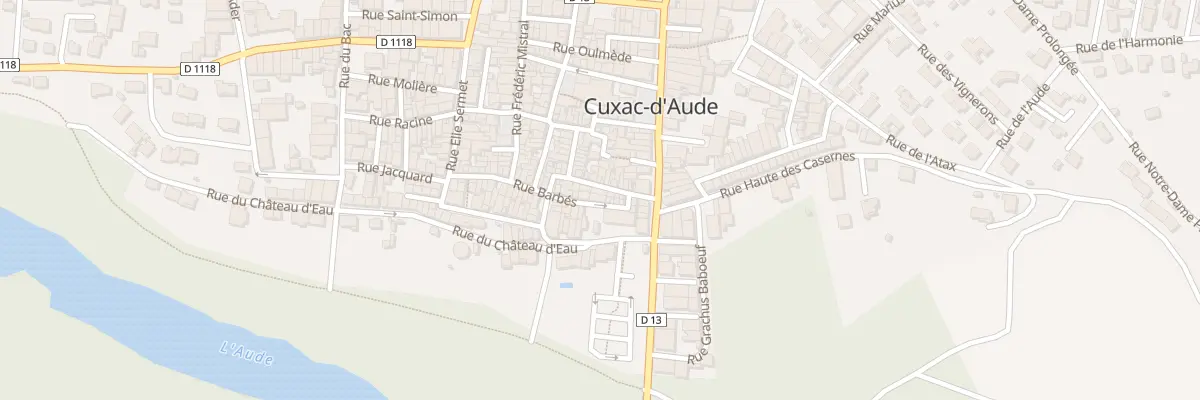 Plan du 8 Rue Barbés à Cuxac-d’Aude