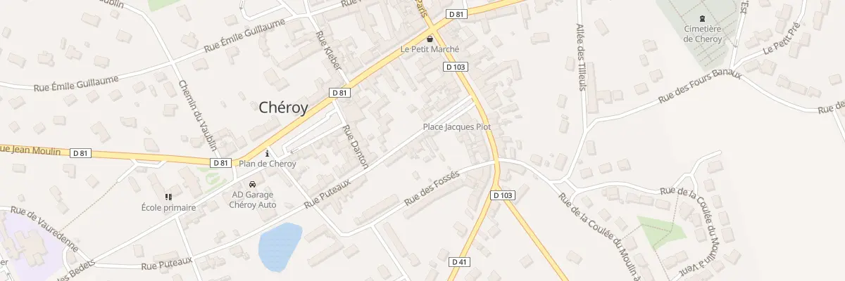 Plan du 5 Rue Puteaux à Chéroy