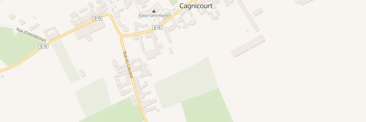 Plan du 15B Rue du Général de Gaulle à Cagnicourt