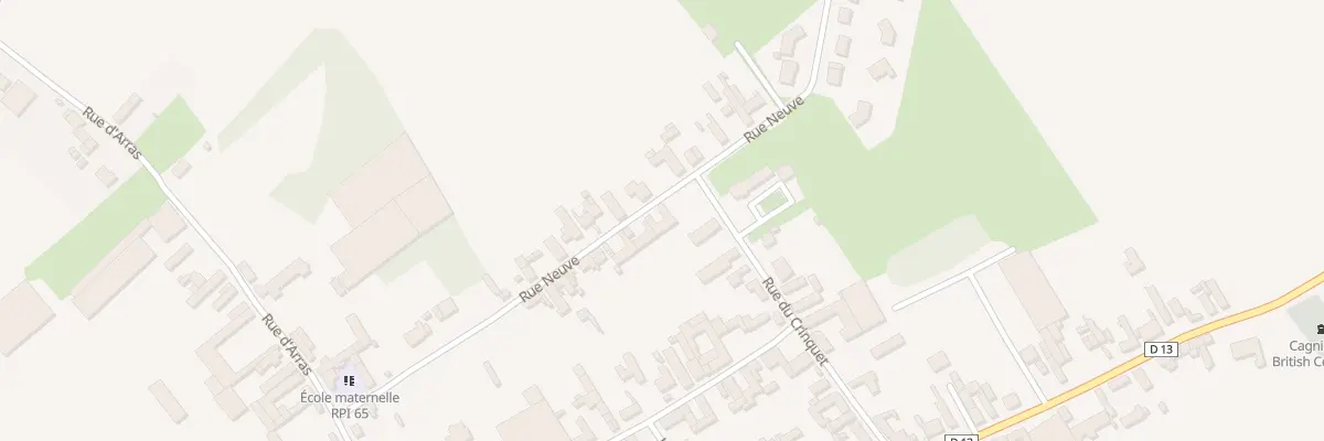 Plan du 17 Rue Neuve à Cagnicourt