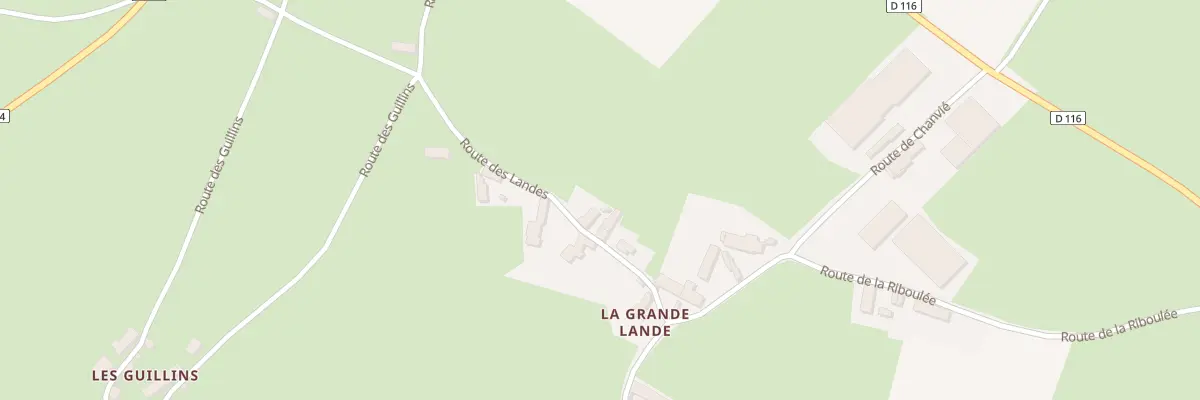 Plan du 1 Rte des Landes à Chouvigny
