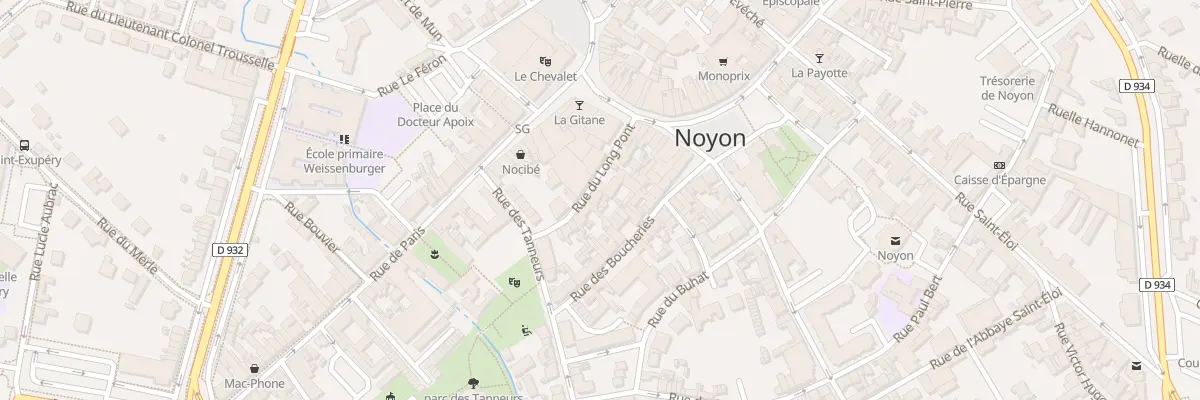 Plan du 13 Rue du Long Pont à Noyon