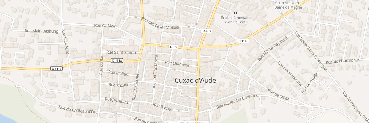 Plan du 7 Rue du Château à Cuxac-d’Aude