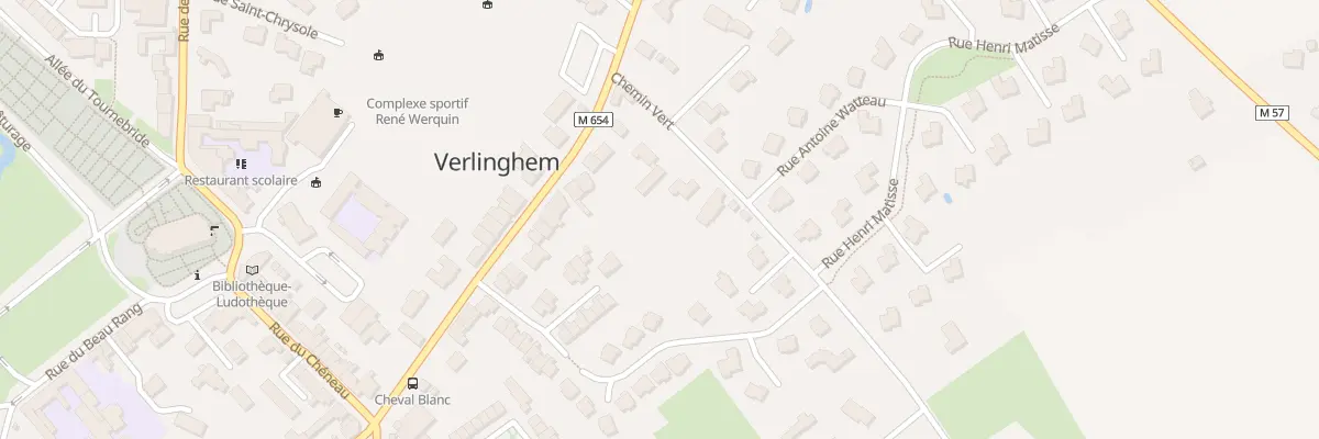 Plan du 5 Che Vert à Verlinghem