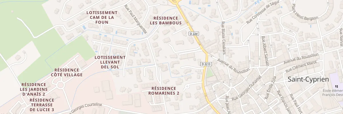 Plan du 12B Av du Roussillon à Saint-Cyprien