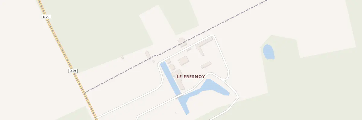 Plan du Fresnoy à Salins