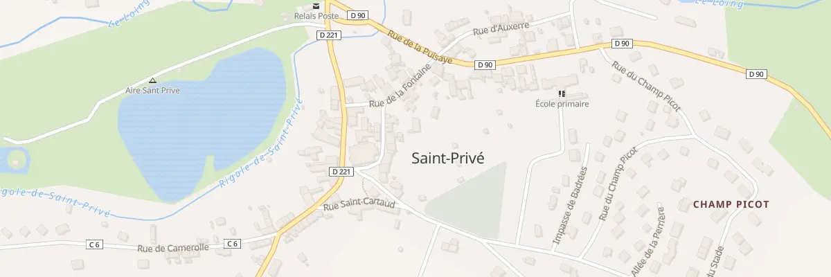 Plan du 5 Rue du Lavoir à Saint-Privé