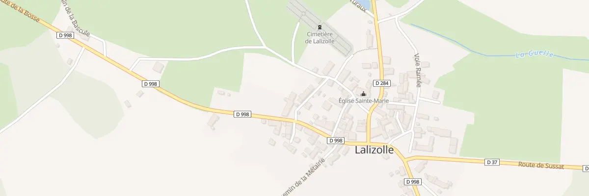Plan du 11 Pas des Hortensias à Lalizolle