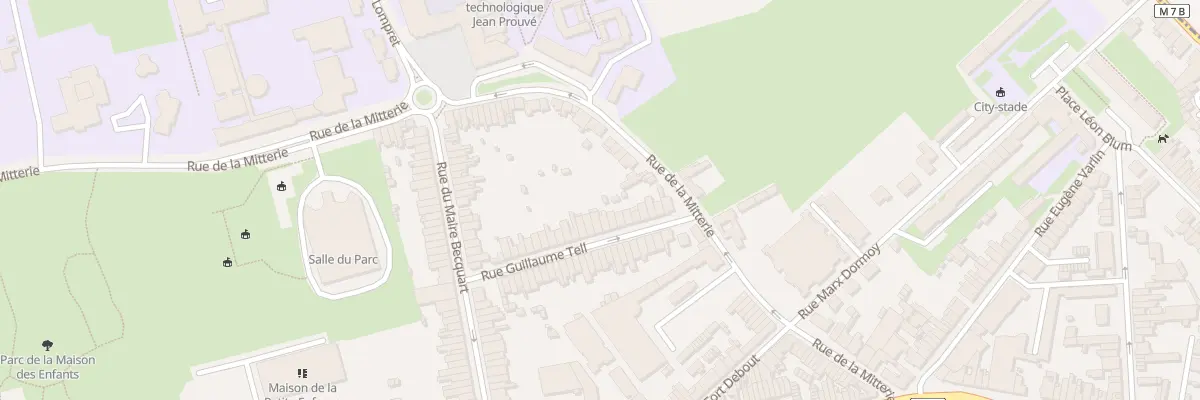 Plan du 27 Rue Guillaume Tell Lomme à Lille