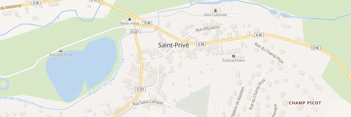 Plan du 5 Rue de la Fontaine à Saint-Privé
