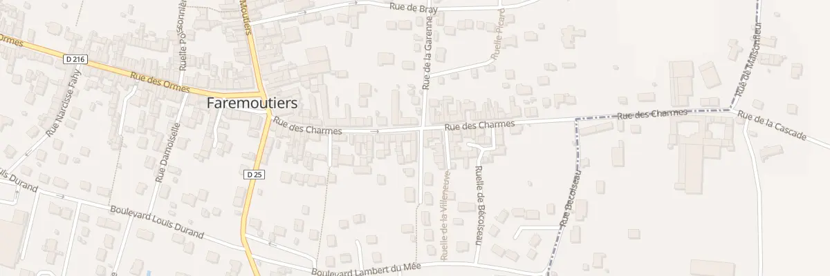 Plan du 45 Rue des Charmes à Faremoutiers