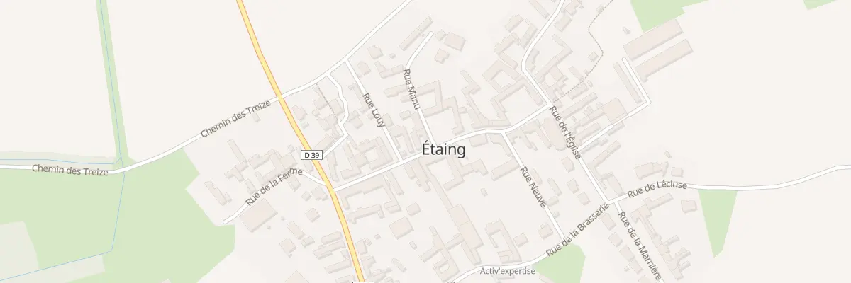 Plan du 11 Rue de la Mairie à Étaing