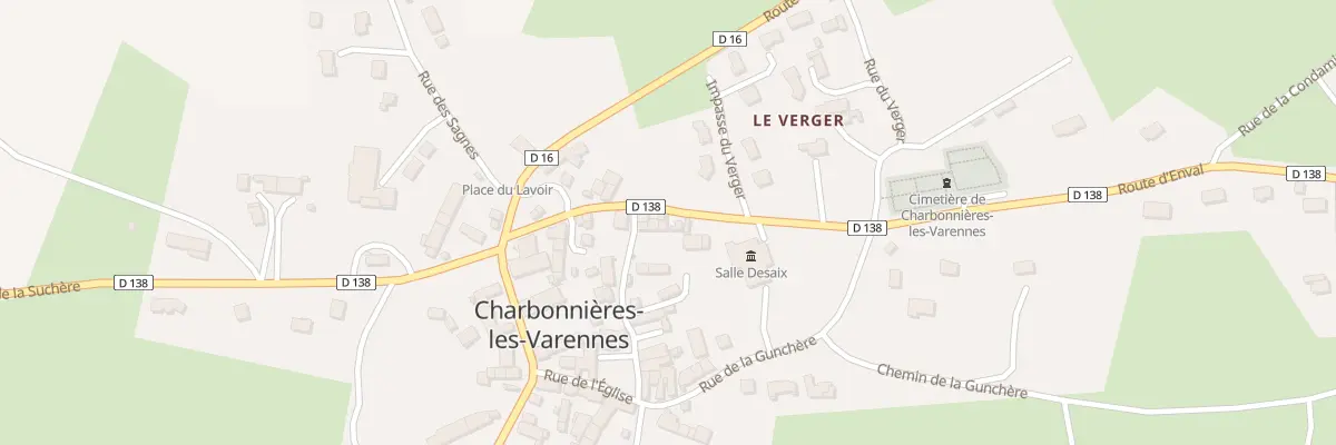 Plan du 9005 Rue du Stade à Charbonnières-les-Varennes
