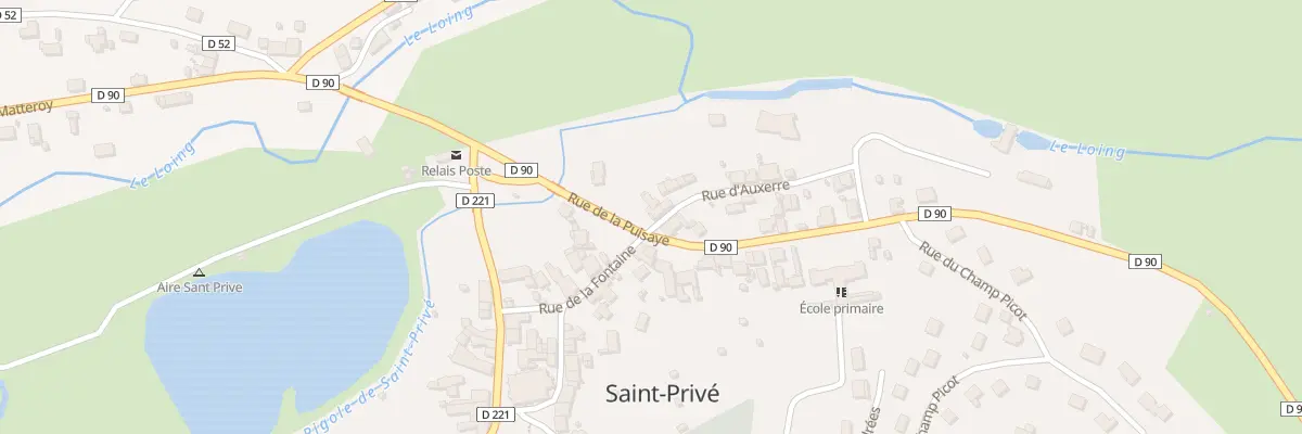 Plan du 1 Rue d’Auxerre à Saint-Privé