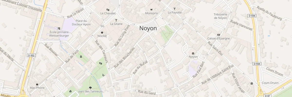 Plan du 7 Rue Driencourt à Noyon