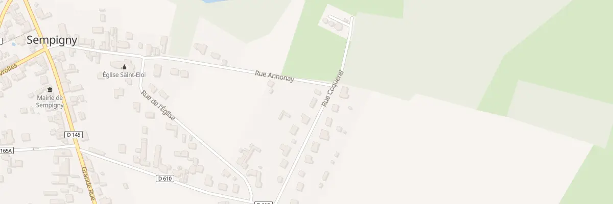 Plan du 9 Rue de Coquerel à Sempigny