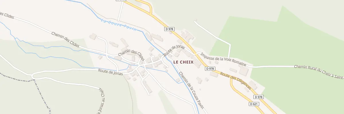 Plan du 5110 Le Cheix à Saint-Diéry